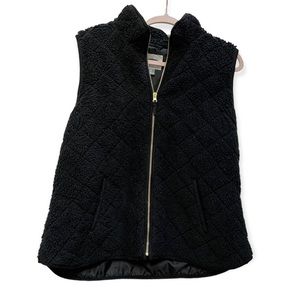 Sherpa quilt vest